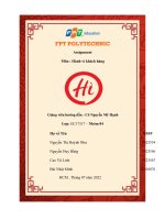 (TIỂU LUẬN) mô tả THỊ TRƯỜNG NGÀNH HÀNG lựa CHỌN và HÀNH VI sử DỤNG sản PHẨM công ty hữu hạn khống cổ quốc tế hải để lao 