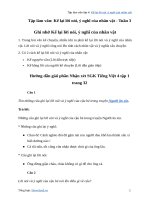 Tập làm văn lớp 4 kể lại lời nói, ý nghĩ của nhân vậtgiải bài tập trang 32 SGK tiếng việt 4 tập 1   tuần 3 