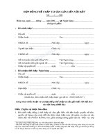 Mẫu hợp đồng thế chấp tài sản gắn liền với đất 