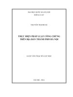 Luận văn thạc sĩ VNU LS thực hiện pháp luật công chứng trên địa bàn thành phố hà nội  