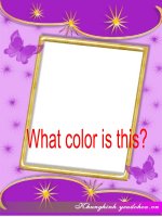 Bài giảng môn Tiếng Anh lớp 3 bài 9