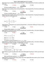 DẠNG 1. CHUYỂN ĐỘNG QUAY CỦA VẬT RẮN