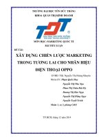 xây dựng chiến lược marketing trong tương lai cho nhãn hiệu điện thoại oppo- tiểu luận marketing quốc tế