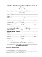 Hợp đồng thế chấp tàu biển hình thành từ vốn vay 