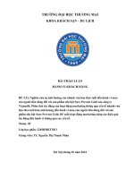 (TIỂU LUẬN) nghiên cứu sự ảnh hưởng của nhánh văn hóa theo tuổi đến hành vi mua của người tiêu dùng đối với sản phẩm sữa bột sure prevent gold của công ty vinamilk 