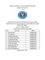 (TIỂU LUẬN) môn pháp luật về hợp đồng và bồi thường thiệt hại ngoài hợp đồng BUỔI THẢO LUẬN LUẬN lần THỨ BA vấn đề CHUNG của hợp ĐỒNG (TIẾP THEO) 