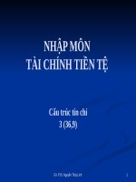 (TIỂU LUẬN) NHẬP môn tài CHÍNH TIỀN tệ 