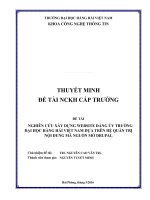 (TIỂU LUẬN) NGHIÊN cứu xây DỰNG WEBSITE ĐẢNG ủy TRƯỜNG đại học HÀNG hải VIỆT NAM dựa TRÊN hệ QUẢN TRỊ nội DUNG mã NGUỒN mở DRUPAL 