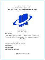 KHÁI NIỆM, vị TRÍ, VAI TRÒ và các QUAN điểm, NGUYÊN tắc xây DỰNG lực LƯỢNG dự bị ĐỘNG VIÊN và TRÁCH NHIỆM của SINH VIÊN 