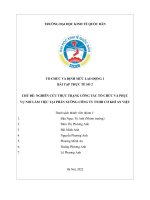 (TIỂU LUẬN) NGHIÊN cứu THỰC TRẠNG CÔNG tác tổ CHỨC và PHỤC vụ nơi làm VIỆC tại PHÂN XƯỞNG CÔNG TY TNHH cơ KHÍ AN VIỆT 