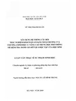 Luận văn thạc sĩ VNU UEd xây dựng hệ thống câu hỏi trắc nghiệm khách quan dạng MCQ chương 3 và chương 4 sinh học 11 nâng cao trung học phổ thông để kiểm tra đánh giá kết quả học tập của học sinh   