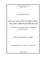 Luận văn thạc sĩ VNU LS quản lý nhà nước về chứng thực   qua thực tiễn thành phố hà nội luận văn ths  luật 60 38 01 01 