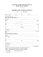 Hợp đồng vận chuyển hành khách 