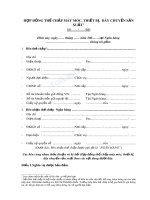 Hợp đồng thế chấp máy móc, thiết bị, dây chuyền sản xuất 