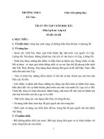 Giáo án ôn tập cuối kì 1 lịch sử 6 sách kết nối tri thức với cuộc sống