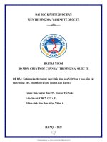 Nghiên cứu thị trường xuất khẩu tôm của việt nam ( bao gồm các thị trường mỹ, nhật bản và liên minh châu âu EU) 