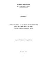 Luận văn thạc sĩ VNU UEd xây dựng hệ thống bài tập chủ đề phương trình vô tỉ nhằm phát triển tư duy phê phán cho học sinh trung học phổ thông 