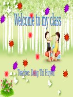 Bài giảng môn Tiếng Anh lớp 3 bài 4