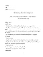 Giáo án ôn tập cuối kỳ 1 địa lí 7 sách kết nối tri thức với cuộc sống 