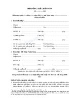 Hợp đồng thế chấp ô tô 