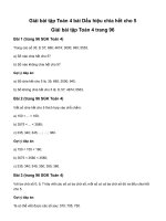 Toán lớp 4 dấu hiệu chia hết cho 5 trang 95giải bài tập toán lớp 4 trang 95, 96 