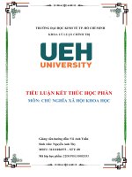 (TIỂU LUẬN) quan điểm của chủ nghĩa mác – lênin về vấn đề tôn giáo quan điểm cá nhân về vấn đề tôn giáo ở việt nam hiện nay 