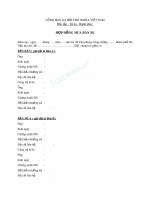 Mẫu hợp đồng mua bán xe   mẫu số 2 