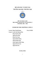 (TIỂU LUẬN) THẢO LUẬN  FINANCIAL ACCOUNTING 2  h is registered for sales tax  the managing director has asked four staffs in the accounts department why the output tax for the last quarter 