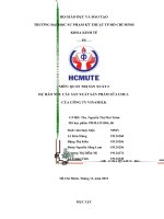 QUẢN TRỊ sản XUẤT 2 dự báo NHU cầu sản XUẤT sản PHẨM sữa CHUA của CÔNG TY VINAMILK 