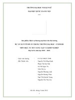 (TIỂU LUẬN) sản phẩm dịch vụ thương mại hóa trên thị trường dự án XE ô tô đồ ăn TRONG TRƯỜNG đại học   UNIFOOD 