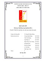 Thiết kế hệ thống cung cấp điện cho nhà máy luyện kim màu