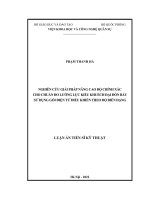 Nghiên cứu giải pháp nâng cao độ chính xác cho chuẩn đo lường lực kiểu khuếch đại đòn bẩy sử dụng gối điện tử điều khiển theo độ biến dạng 