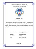 (TIỂU LUẬN) phân tích quan điểm của triết học mác   lênin về mối quan hệ biện chứng giữa vật chất và ý thức  liên hệ và đánh giá việc giải quyết mối quan hệ này 