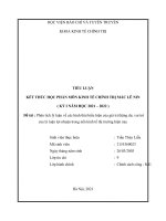 (TIỂU LUẬN) phân tích lý luận về các hình thái biểu hiện của giá trị thặng dư, vai trò của lý luận lợi nhuận trong nền kinh tế thị trường hiện nay 