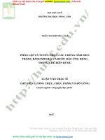 PHÂN LẬP VÀ TUYỂN CHỌN CÁC CHỦNG NẤM MEN TRONG BÁNH MEN LÁ VÀ BƯỚC ĐẦU ỨNG DỤNG TRONG CHẾ BIẾN RƯỢU