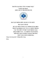 (TIỂU LUẬN) phân tích các chính sách, biện pháp tạo động lực của cá nhân trong các tổ chức ở việt nam trong giai đoạn hiện nay   và trong ngân hàng thương mại cổ phần ngoại thương việt nam (vietcombank) 