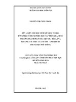 Luận văn thạc sĩ VNU UEd rèn luyện cho học sinh kỹ năng tự học bằng việc sử dụng phiếu học tập trong dạy học chương thành phần hóa học của tế bào và chương cấu trúc của tế bào   sinh học 10 trung học phổ thông 