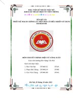 THIẾT kế MẠCH CHỈNH lưu một PHA có điều KHIỂN sử DỤNG THYRISTOR 