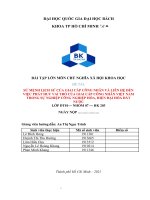 (TIỂU LUẬN) sứ MỆNH LỊCH sử của GIAI cấp CÔNG NHÂN và LIÊN hệ đến VIỆC PHÁT HUY VAI TRÒ của GIAI cấp CÔNG NHÂN VIỆT NAM TRONG sự NGHIỆP CÔNG NGHIỆP hóa, HIỆN đại hóa đất nước 