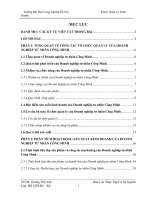 Báo cáo thực tập TỔNG QUAN VỀ CÔNG TÁC TỔ CHỨC QUẢN LÝ CỦA DOANH NGHIỆP TƯ NHÂN CÔNG MINH