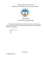 (TIỂU LUẬN) phân tích quan điểm chủ chủ nghĩa mác lênin về sứ mệnh lịch sử của giai cấp công nhân giai cấp công nhân hiện nay cần đảm nhiệm sứ mệnh đó không 