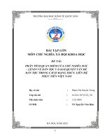 (TIỂU LUẬN) PHÂN TÍCH QUAN điểm của CHỦ NGHĨA mác – LÊNIN về dân tộc và GIẢI QUYẾT vấn đề dân tộc TRONG CÁCH MẠNG XHCN  LIÊN hệ THỰC TIỄN VIỆT NAM 