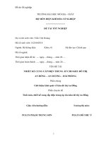 (TIỂU LUẬN) THIẾT kế CUNG cấp điện TRUNG áp CHO KHU đô THỊ AN ĐỒNG – AN DƯƠNG – hải PHÒNG chuyên đề tính toán, thiết kế cung cấp điện trung áp cho khu đô thị an đồng 