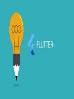 (TIỂU LUẬN) TIỂU LUẬN  flutter là nền tảng phát triển ứng dụng đa nền tảng cho IOS và android do google phát triển  flutter sử dụng ngôn ngữ DART do google phát triển và flutter c 
