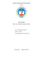 Lý luận của chủ nghĩa mác – lênin về giai cấp công nhân và sự vận dụng của đảng trong việc xây dựng và phát triển giai cấp công nhân việt nam hiện nay 