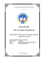 BÀI tập lớn môn chủ nghĩa xã hội khoa học đề tài phân tích sứ mệnh lịch sử của giai cấp công nhân  ý nghĩa đối với việt nam 