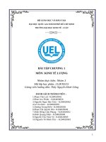 (TIỂU LUẬN) thế nào là một biến ngẫu nhiên (đại lượng ngẫu nhiên   ĐLNN) (BNN) 