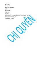 (TIỂU LUẬN) THỰC TRẠNG HIỆU SUẤT sử DỤNG vốn KINH DOANH tại CÔNG TY cổ PHẦN tập đoàn NHỰA ĐÔNG á 