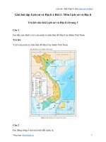 Lịch sử và địa lí lớp 4 bài 1 môn lịch sử và địa lígiải bài tập lịch sử  địa lí 4 trang 3 