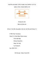 Bài tập lớn môn điện toán đám mây đề tài  tìm hiểu công nghệ ảo hóa máy chủ microsoft (hyper v) 